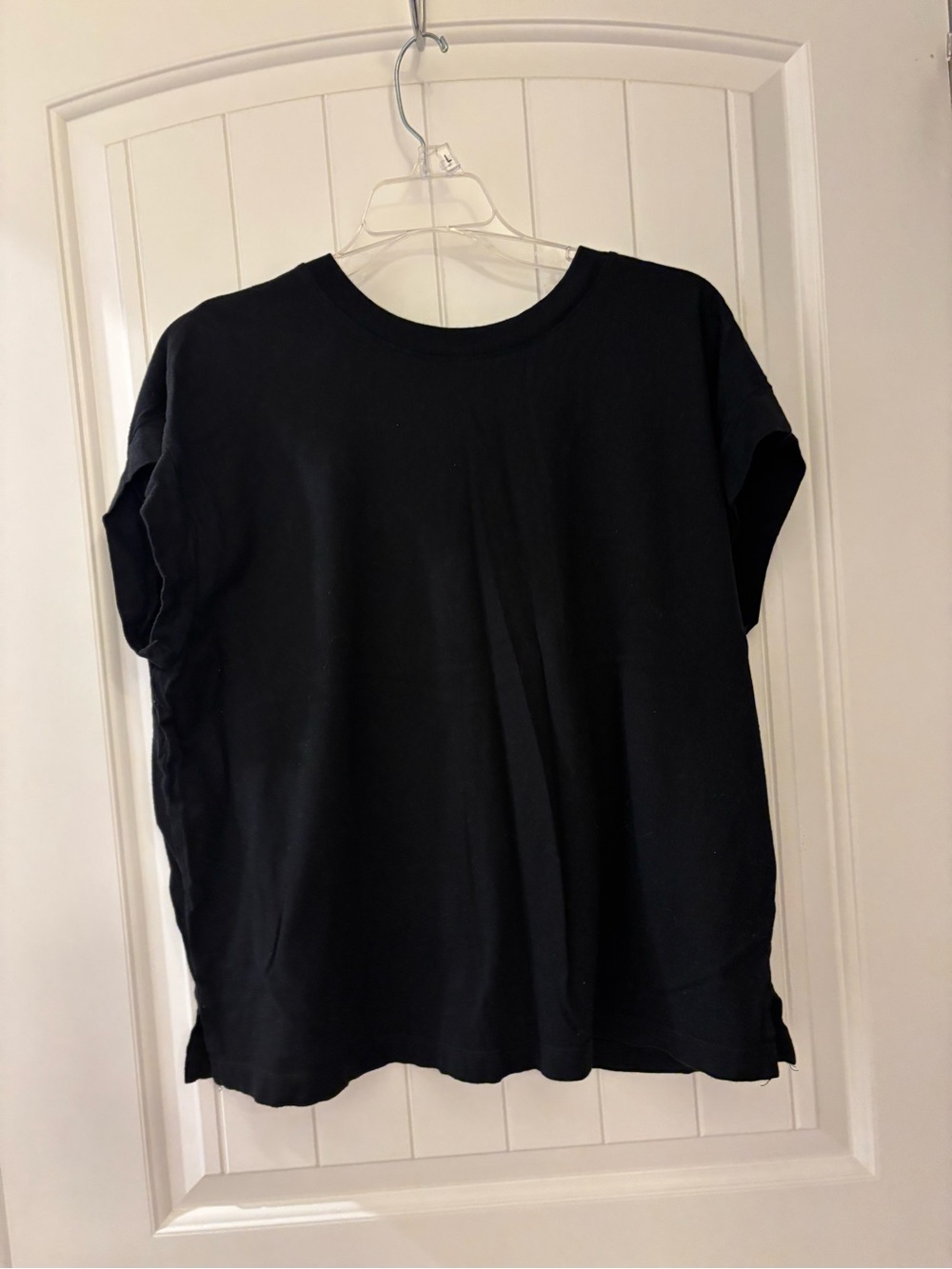 a new day Black Short Cap Sleeve Crew Neck Tee | Women’s XL